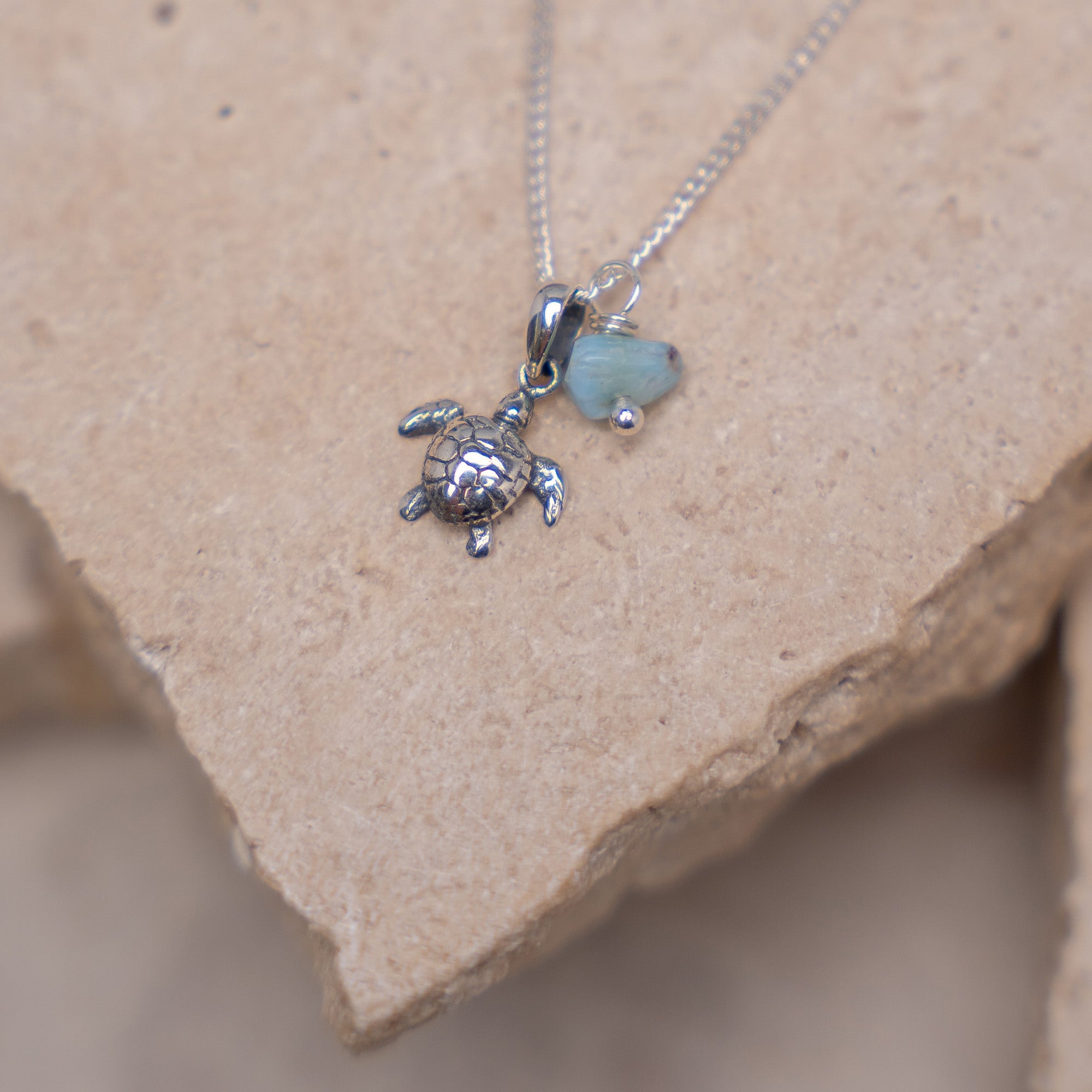 Sterling silver 2024 turtle necklace