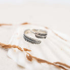 Elegant Feather Design of The Goddess Wrap Ring